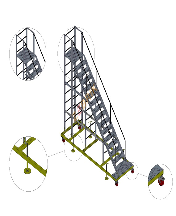 mobile step ladder manufacturer